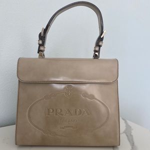 Rare Prada frame bag, beige